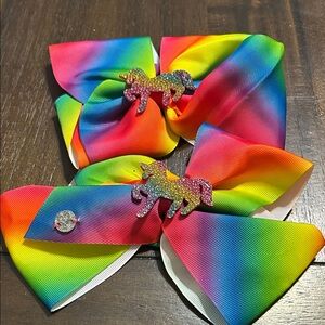 jojo Siwa Rainbow Unicorn Hair Bows for Kids